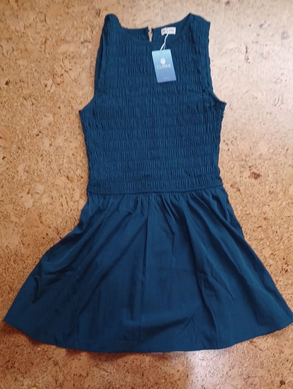Cupshe  Blue Smocked Sleeveless Mini Sundress Size M NWT
